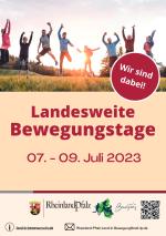 Poster der Rheinland-Pfälzischen Bewegungstage 2023